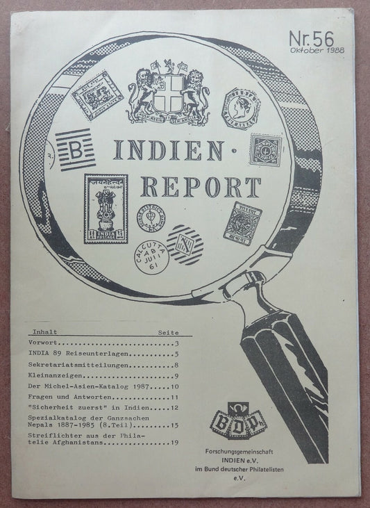 INDIEN REPORT ISC India Study Circle Germany Journal October 1988