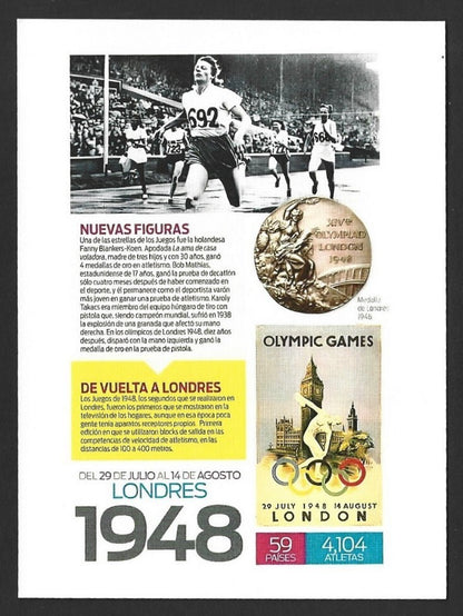 India 2024 Olympics private LONDON 1948 maxi card