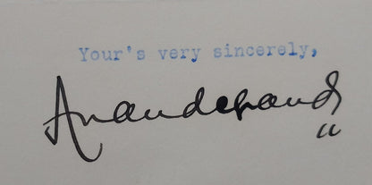 BILASPUR STATE India 1940 crested letter signed Raja Anand Chand