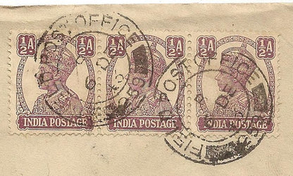 WW2 British Army FIELD POST OFFICE 259 (Bombay) 1943 cover w India stamps