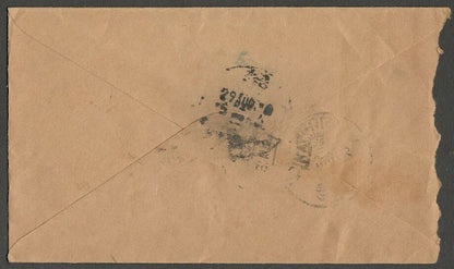 AOPIMT India Jaipur 1942 cover with horseshoe "POSTAGE DUE/S.JAIPUR H.O./1 ANNA"