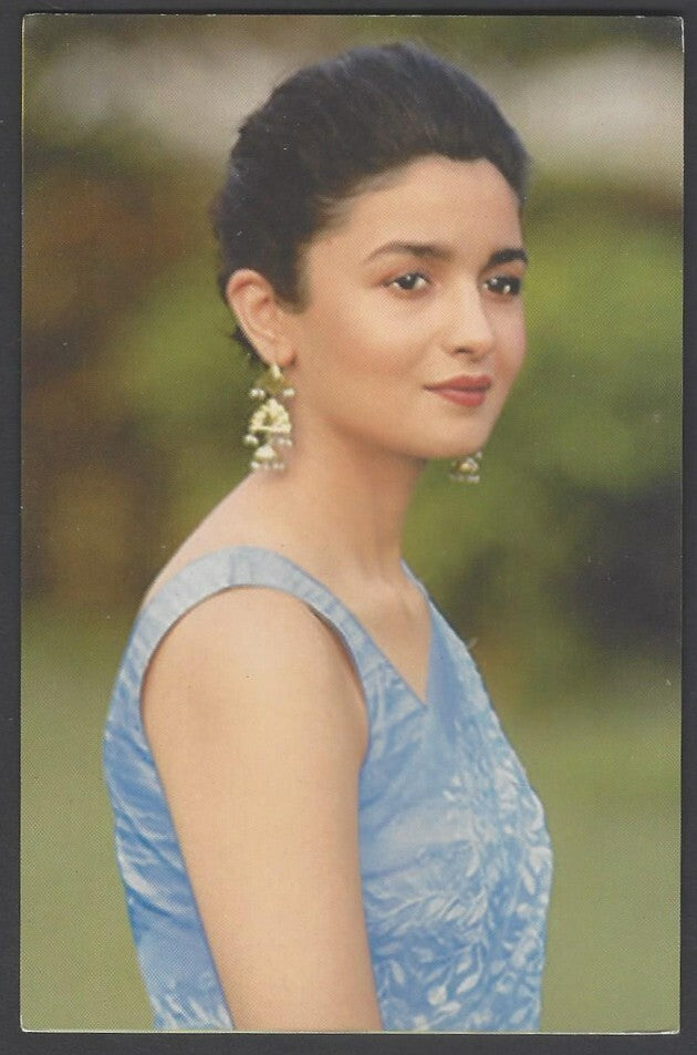 AOP India Bollywood vintage postcard ALIA BHATT
