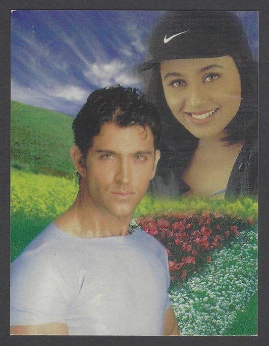 AOP Bollywood India promotional pocket calendar 2001 HRITHIK & RANI