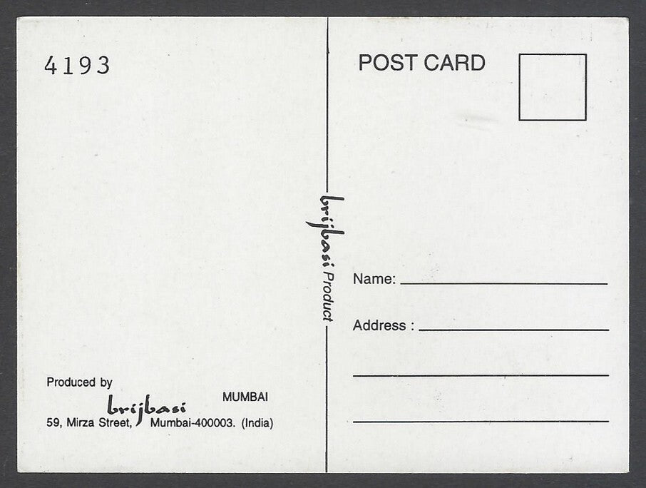AOP Bollywood India promotional mini postcard (3x4 inches) TABU