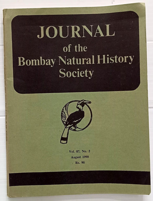 AOP India JOURNAL OF THE BOMBAY NATURAL HISTORY SOCIETY August 1990