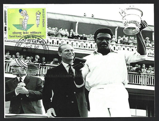 India 2023 ICC Cricket World Cup postcard PRUDENCIAL CUP