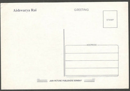 AOP India Bollywood AISHWARYA RAI vintage postcard