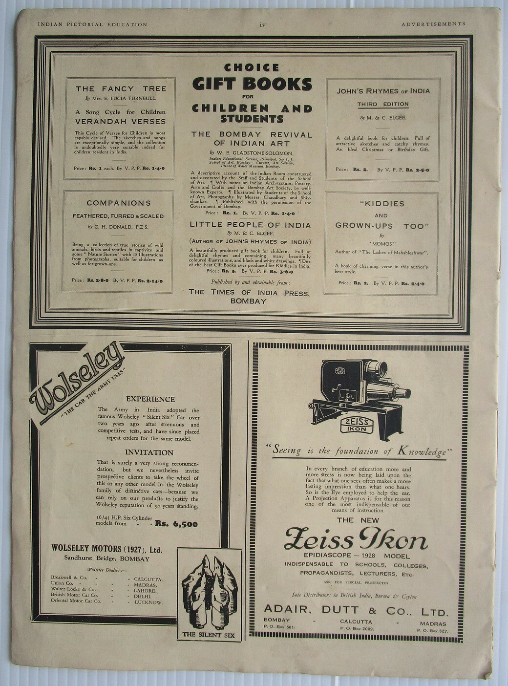 Indian Pictorial Education 1930s issues – no covers (2)