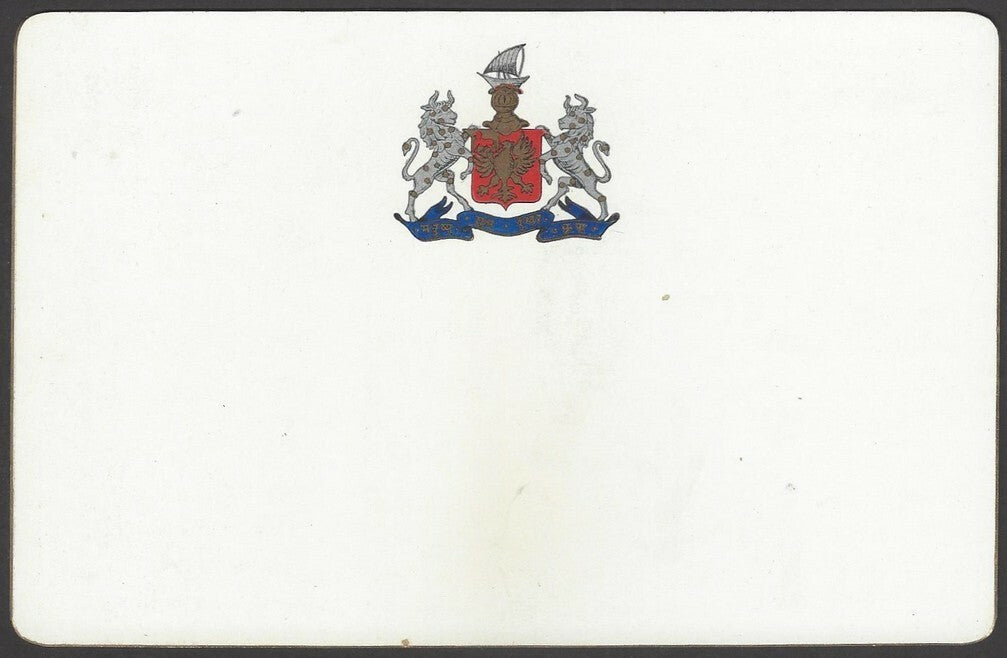 India Bhavnagar Imperial Service Lancers 1940s View Card with crest