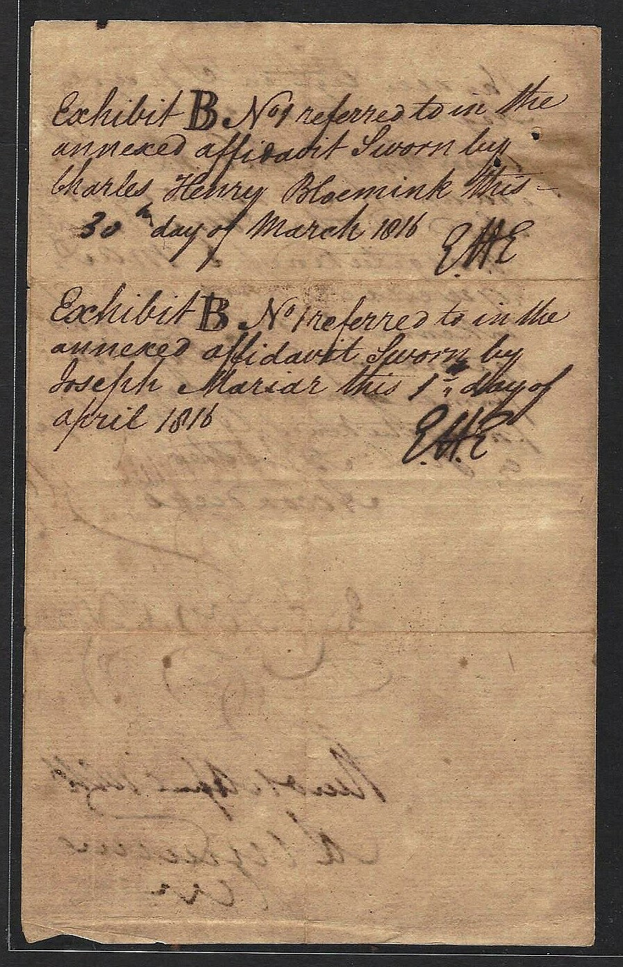 English East India Company Java 6 Stuiver stamped paper used 1816 + translation