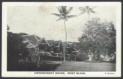 India - Government House, Pot Blair vintage postcard
