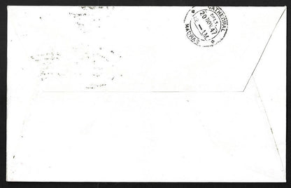 AOP India + GB 1947 Royal Wedding FDC