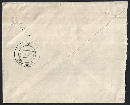 India KGVI 1939 illustrated TYRE advertisement cover to P.S. Nawab of Tonk