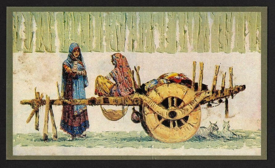 India vintage artistic prints, etc (5)