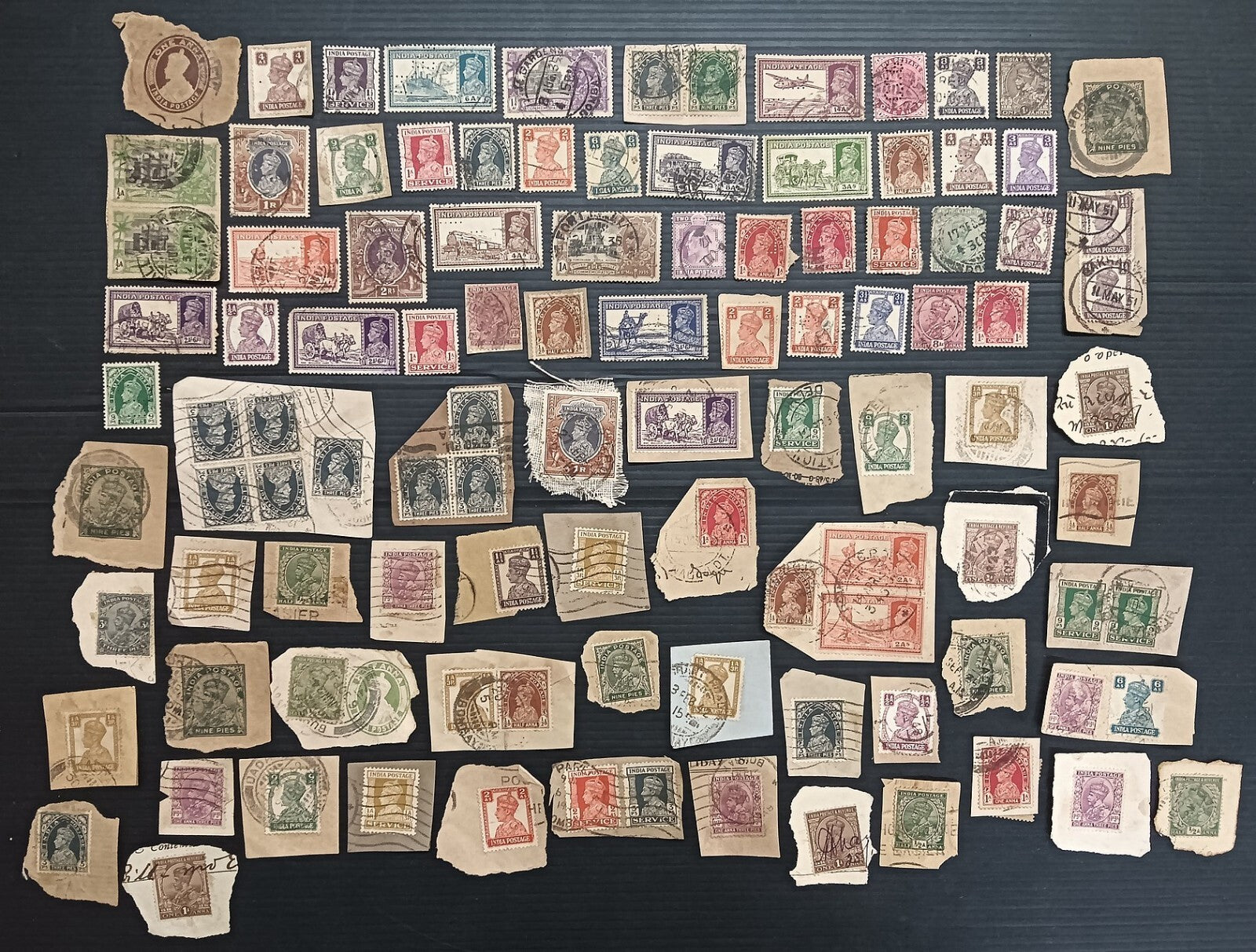 India pre 1947 on & off paper accumulation (100+ stamps)