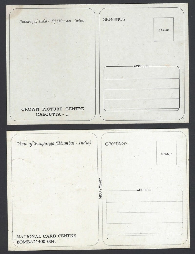 India BOMBAY vintage colour postcards (7)