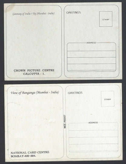 India BOMBAY vintage colour postcards (7)