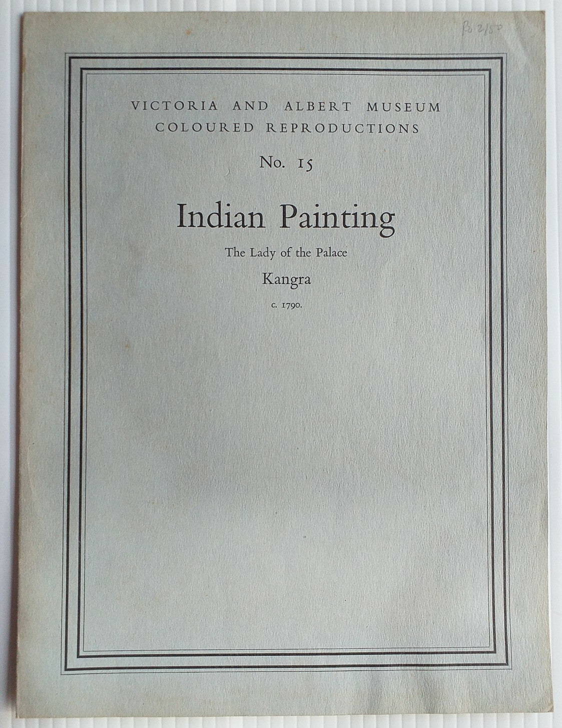 Victoria Albert Museum Indian Painting print The Lady of the Palace in a folder