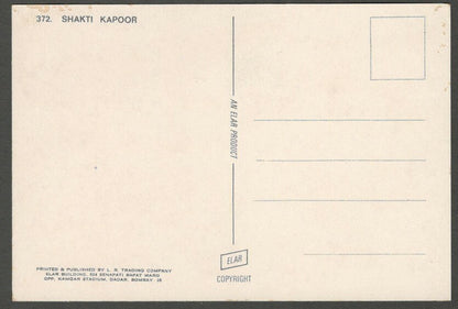 India Bollywood vintage postcard with facsimile signature SHAKTI KAPOOR ELAR 372