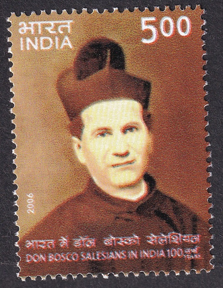 India 2006 100 years of Don Bosco Salesians in India MISPLACED COLOUR ERROR MNH