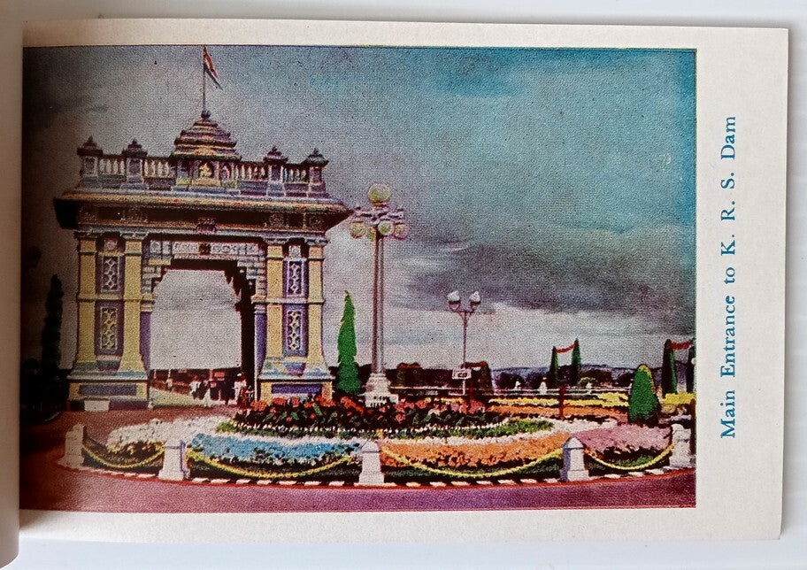 AOP India BRINDAVAN vintage Tourist booklet with 12 views