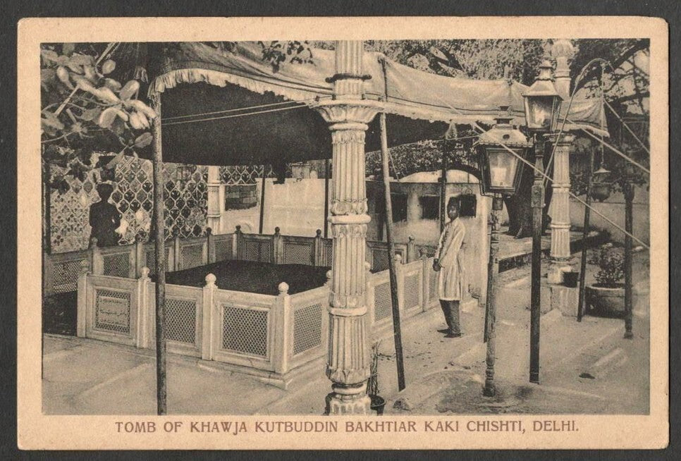AOP India Tomb of Khawja Kutbuddin Bakhtiar Kaki Chishti, Delhi vintage postcard