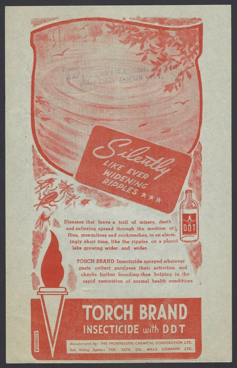 India 1940s advertisement flyers for Disinfectants DDT, etc (4) zaz