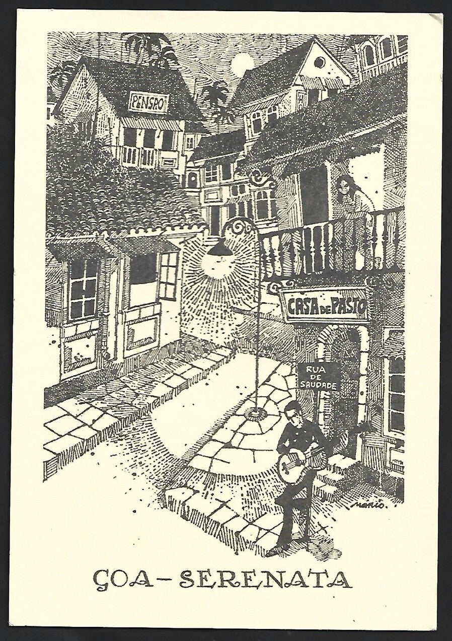 (AOP) India 1964 Goa MARIO MIRANDA postcards (2)