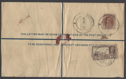 AOP India KGVI registered envelope usages (4)