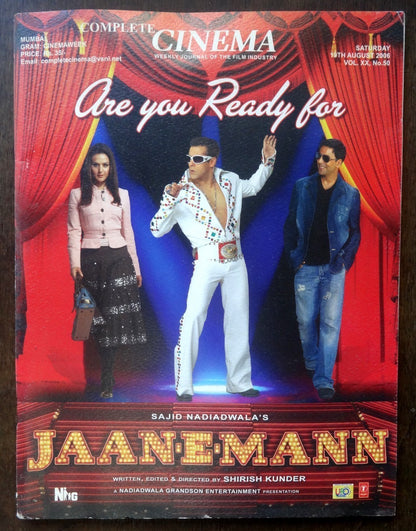 Bollywood Trade magazine COMPLETE CINEMA 19 Aug 2006 issue – Salman Khan cover