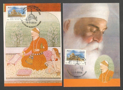 AOP India 2006 Guru Arjun Dev set of 4 maxicards