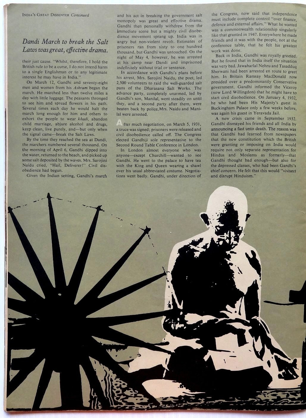 India SPAN Oct 1964 issue GANDHI: THE GREAT DISSENTER etc