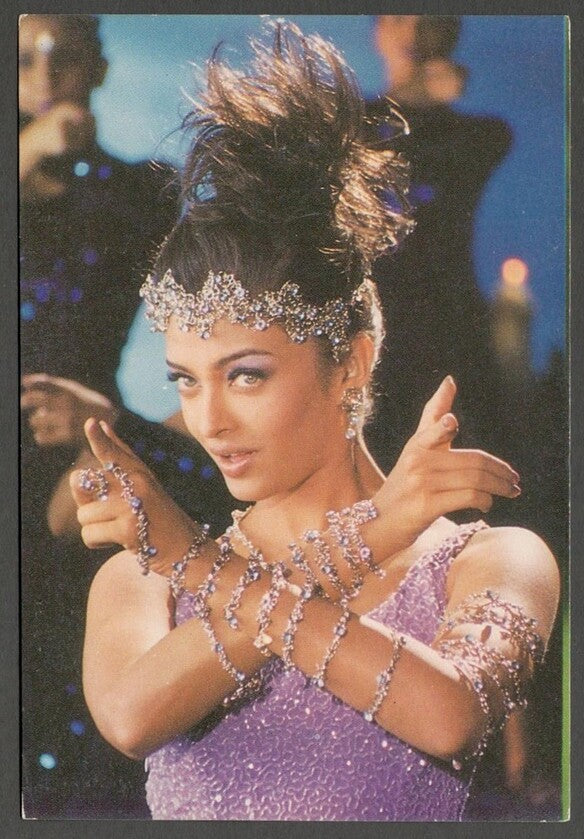 AOP India Bollywood vintage postcard AISHWARYA RAI