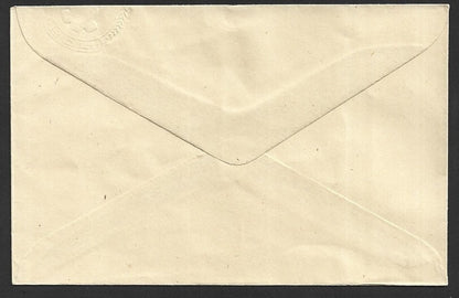 India 35p envelope with misplaced over edge ALBINO impression of stamp error
