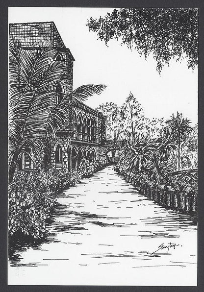 AOP India BOMBAY sketch postcard C P REGION OFFICE