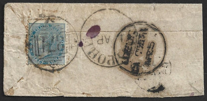 AOP India 1870s cover canc 1869 Series Type 9III "371" (JEYPORE)