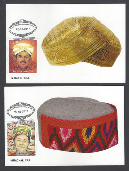 AOP India 2017 HEADGEAR OF INDIA set of 16 maxicards
