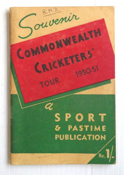 Commonwealth Cricket Tour of India souvenir / programme 1950-1