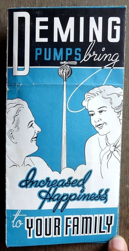 India 1939 advertisement leaflet for DEMING SHALLOW WELL PUMP
