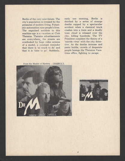 Hollywood Publicity cards for India – Suspense & Horror movies