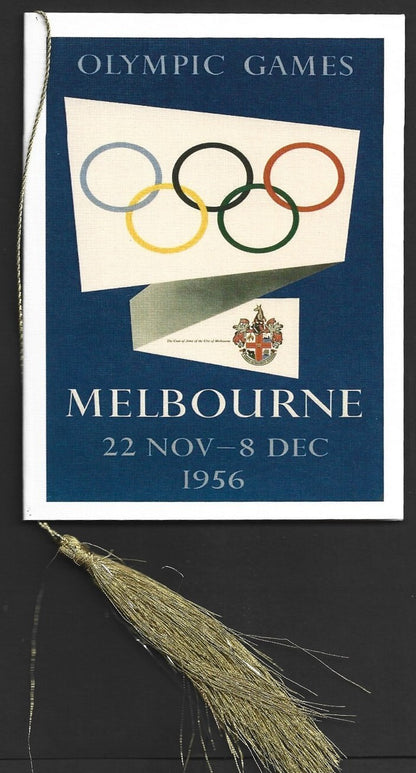 India 2024 Paris Olympics souvenir with 1956 Melbourne Australia Olympics cachet