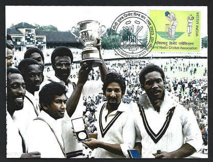 India 2023 ICC Cricket World Cup postcard PRUDENCIAL CUP