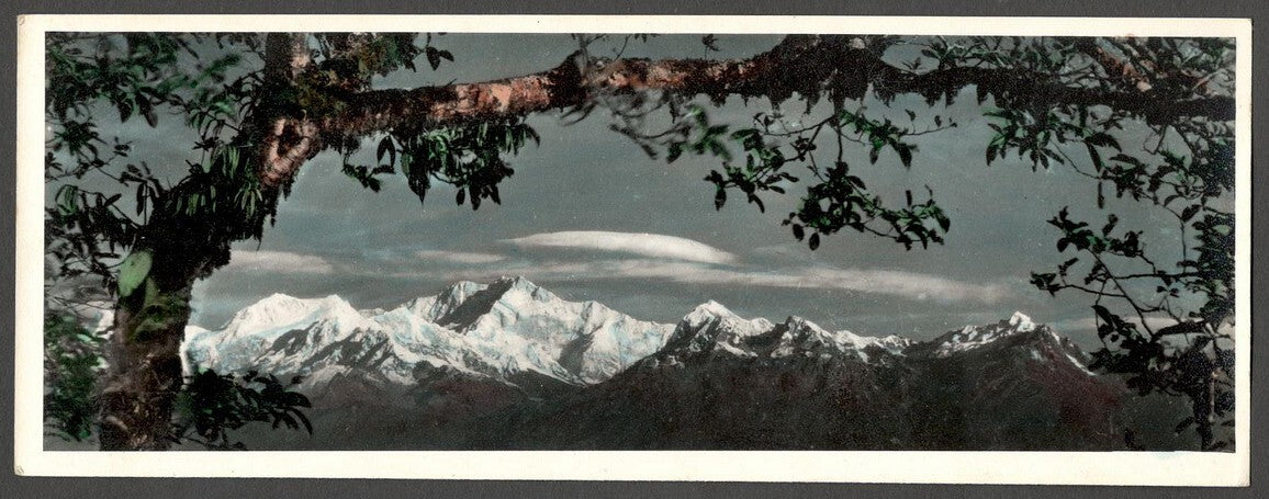 AOP India DARJEELING panorama photo MT EVEREST 