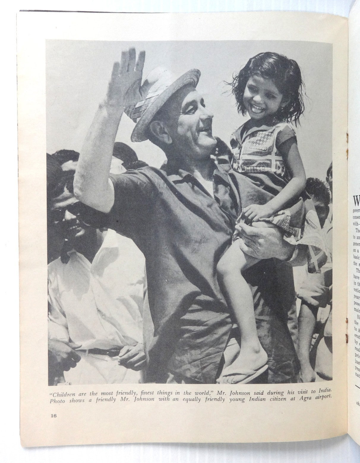 India 1963 Lyndon B Johnson USIS propaganda publication