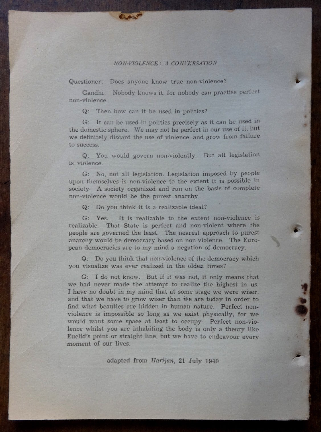 Gandhi Marg by Gandhi Peace Foundation April 1957 3rd issue 100pgs India