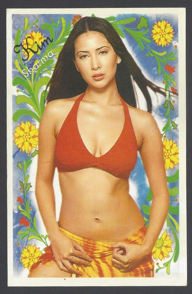 AOP India Bollywood  KIM SHARMA vintage postcard