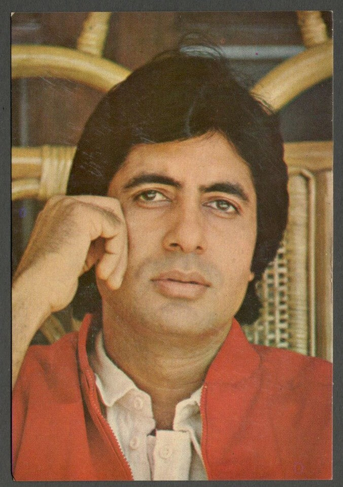 AOP India Bollywood vintage postcard AMITABH BACHCHAN ELAR 514