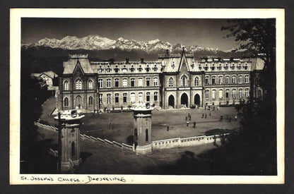 India St Joseph’s College Darjeeling vintage rppc