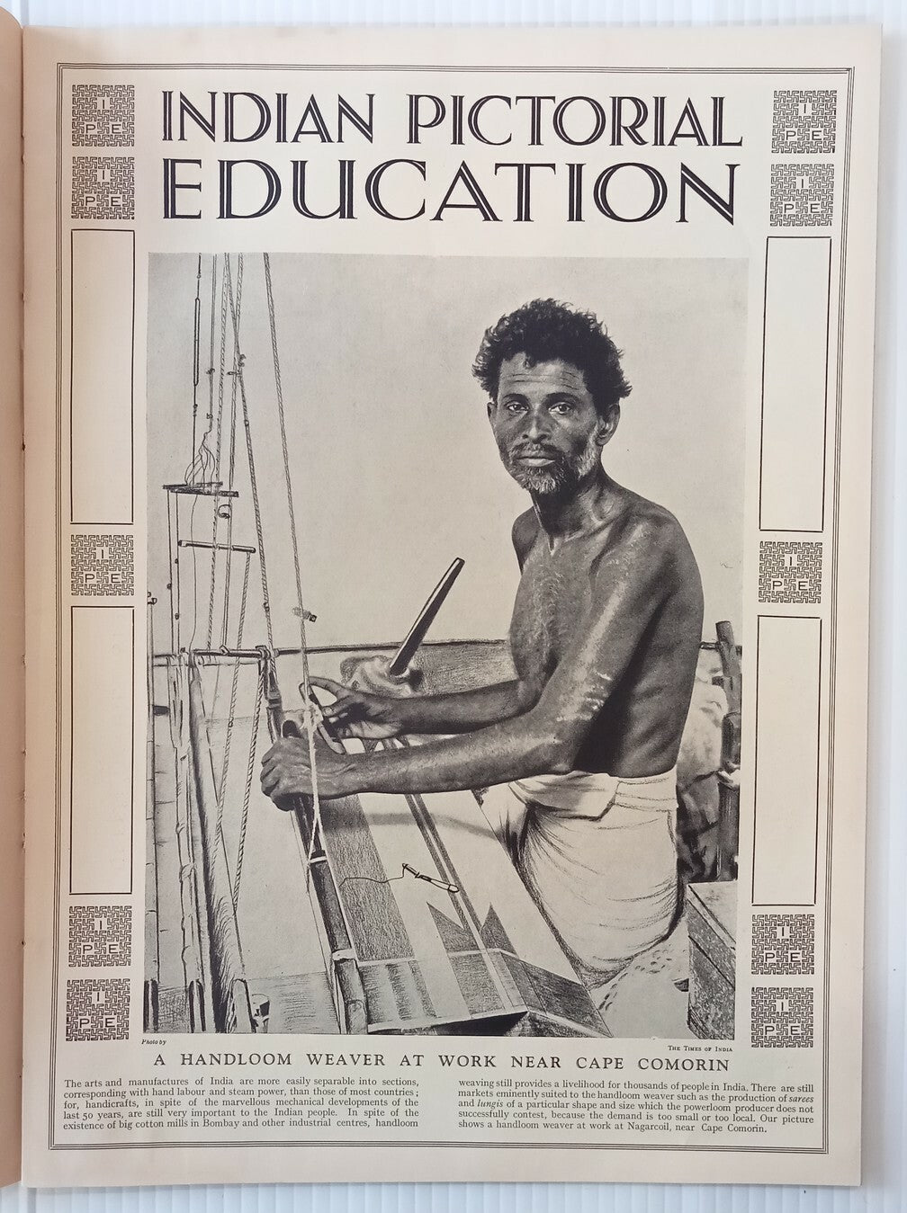 INDIAN PICTORAL EDUCATION 1929.30 Voll.1 No.3 Malabar, Moplah, Buick