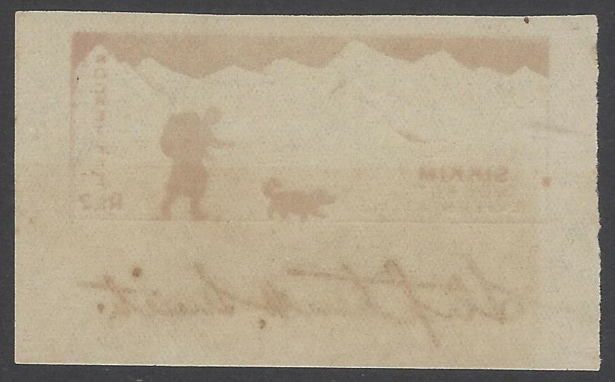 AOP India Sikkim Rocket Experiment - ROCKET FEE Rs.2 red label sd Stephen Smith